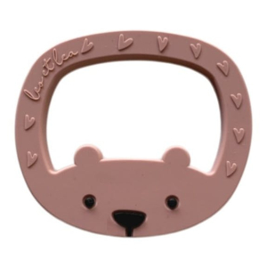 Bijtring Bear Teether, Mauve                    